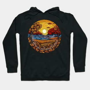 Fall Breeze Autumn Leaves Hoodie